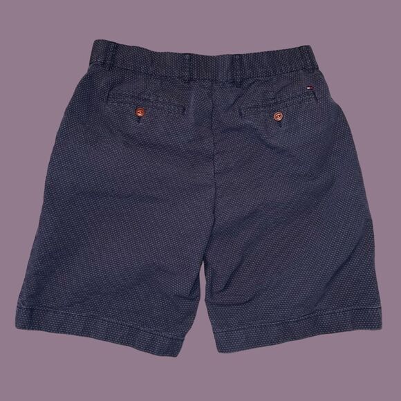 Tommy Hilfiger Men's Blue Polka Dot Flat Front Classic Fit Shorts Size 32 - Picture 3 of 5